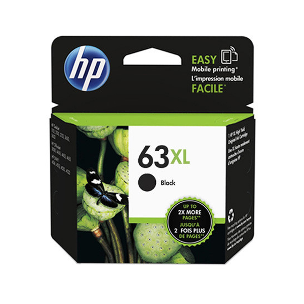 [당일출고] HP 정품 F6U63AA F6U64AA 세트 흑백+칼라 3색 대용량 NO.63XL