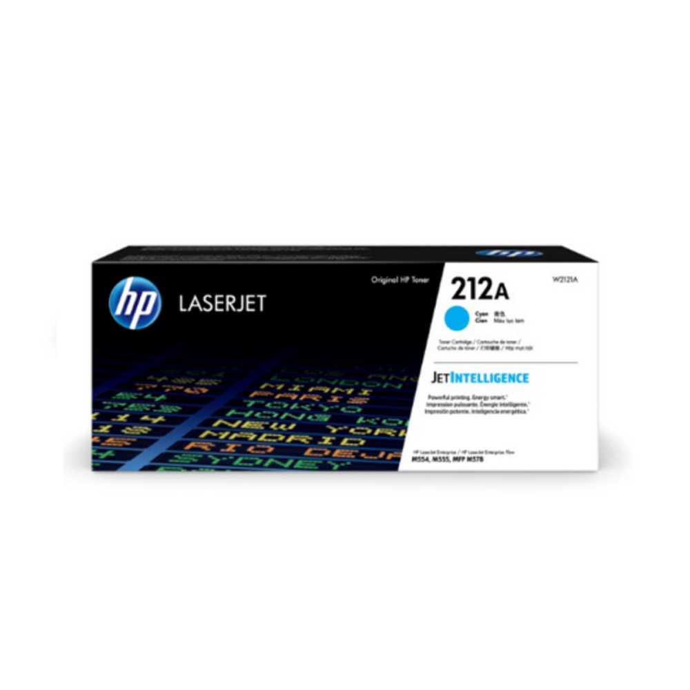 HP 정품토너 NO.212A W2121A 파랑 (M554DN/4.5K) M555 M554 M578