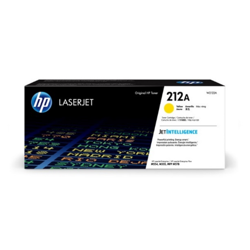 HP 정품토너 NO.212A W2122A 노랑 (M554DN/4.5K) M555 M554 M578