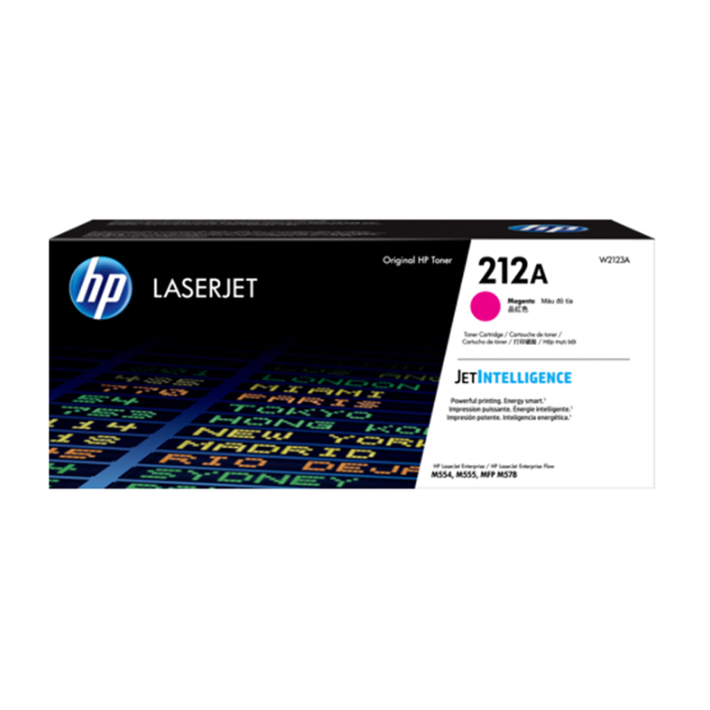 HP 정품토너 NO.212A W2123A 빨강 (M554DN/4.5K) M555 M554 M578