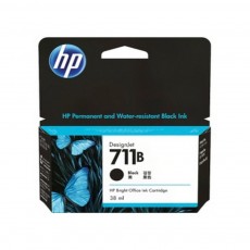 HP 정품 3WX00A 플로터잉크 No.711B 검정 (T120/38ml) CZ129A 후속모델