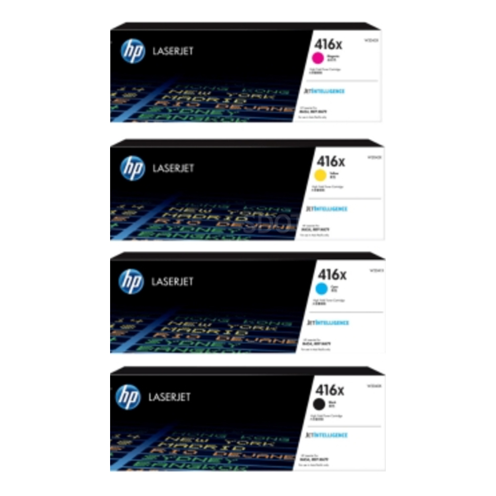 HP 정품토너 No.416X W2040X W2041X W2042X W2043X 세트 W2040A 대용량