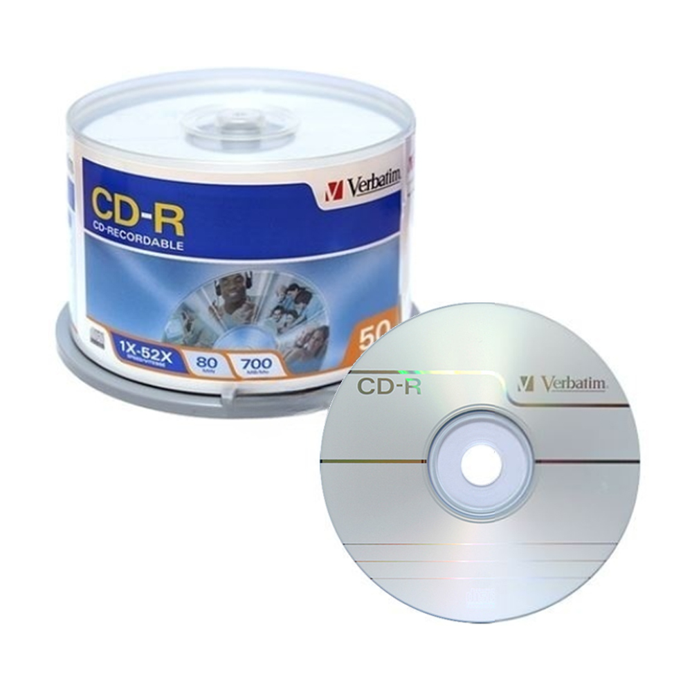 버바팀 공시디 공CD verbatim CD-R 52X 700MB [케익/50장]