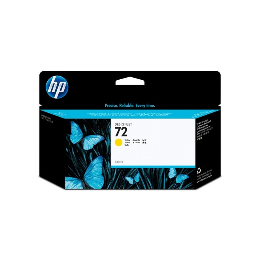 HP 정품플로터잉크 No.72 C9373A Yellow (T610/130ml)