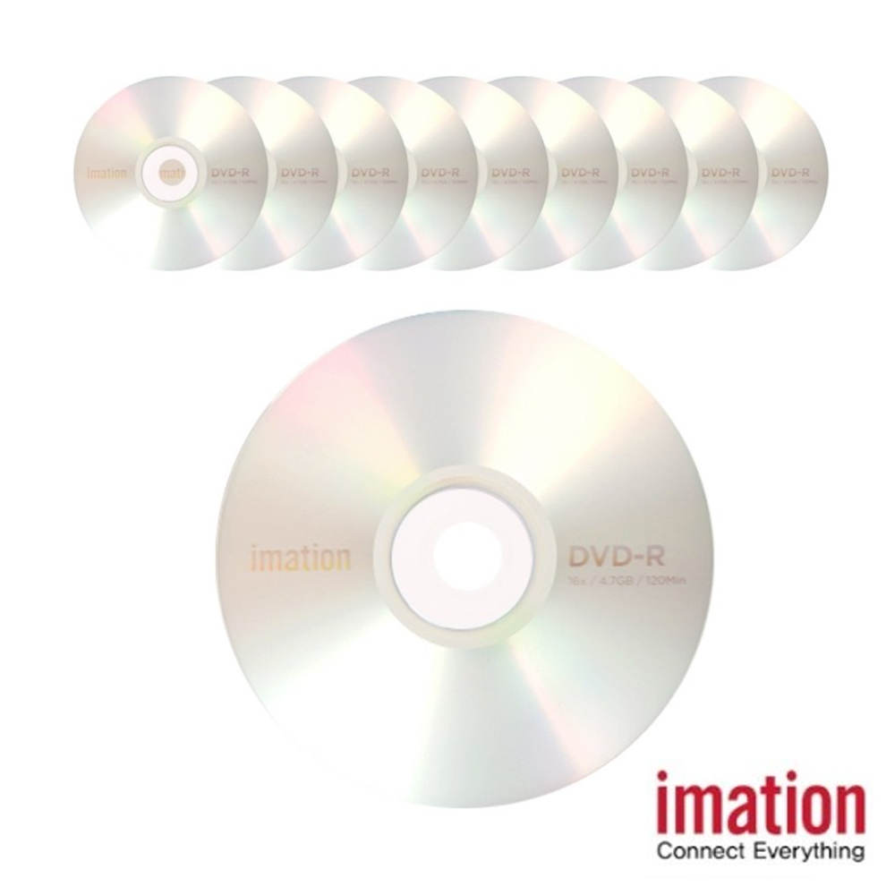 imation 이메이션 공CD 공DVD DVD+R 8X 4Hour 10p